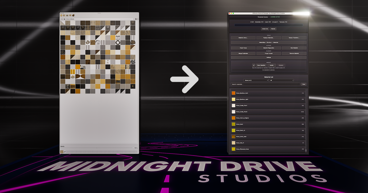Ultimate Material Manager | SketchUp Visualization Workflows